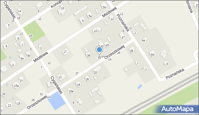 Chylice-Kolonia, Orzeszkowej Elizy, 41, mapa Chylice-Kolonia