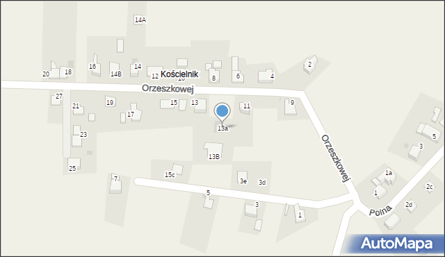 Frelichów, Orzeszkowej Elizy, 13a, mapa Frelichów