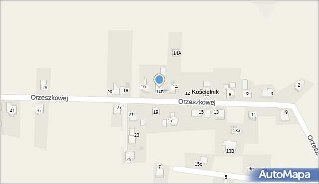 Frelichów, Orzeszkowej Elizy, 14B, mapa Frelichów