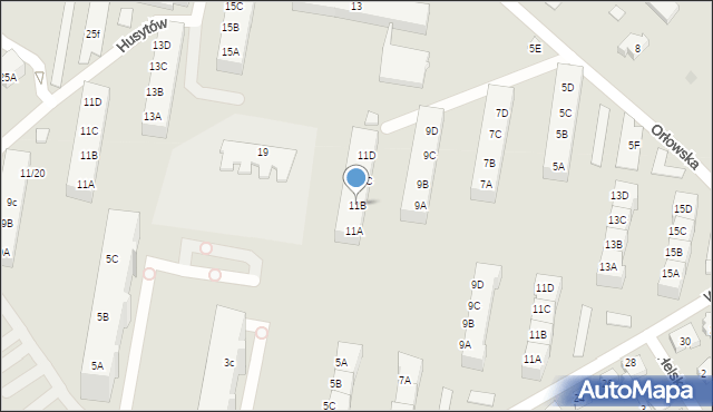 Gdańsk, Orłowska, 11B, mapa Gdańska