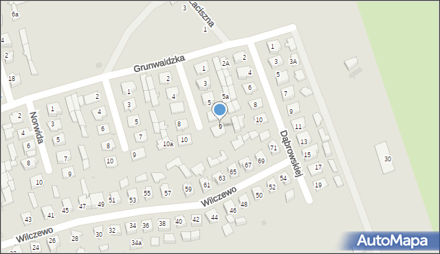 Grajewo, Orzeszkowej Elizy, 9, mapa Grajewo