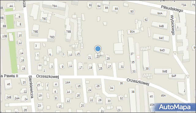 Grójec, Orzeszkowej Elizy, 23, mapa Grójec