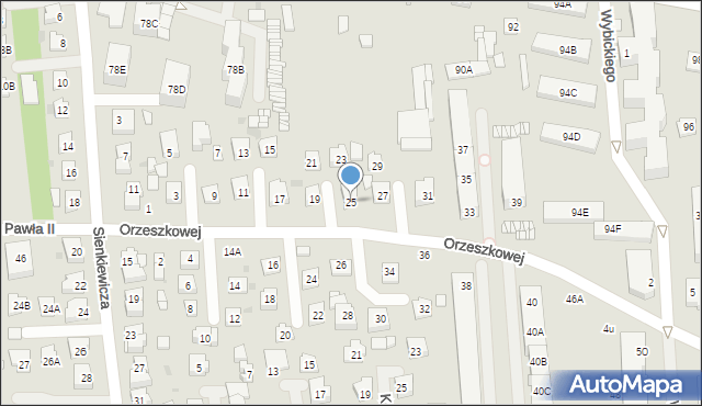 Grójec, Orzeszkowej Elizy, 25, mapa Grójec