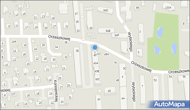 Grójec, Orzeszkowej Elizy, 40, mapa Grójec