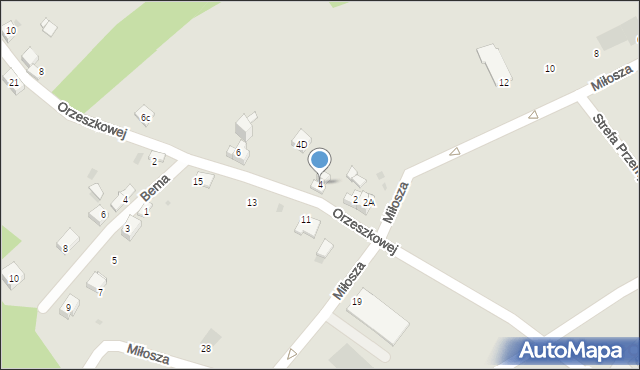 Jaworzno, Orzeszkowej Elizy, 4, mapa Jaworzno