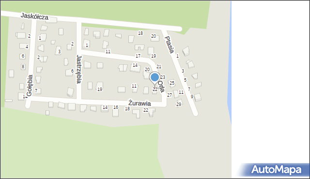 Koronowo, Orla, 22, mapa Koronowo