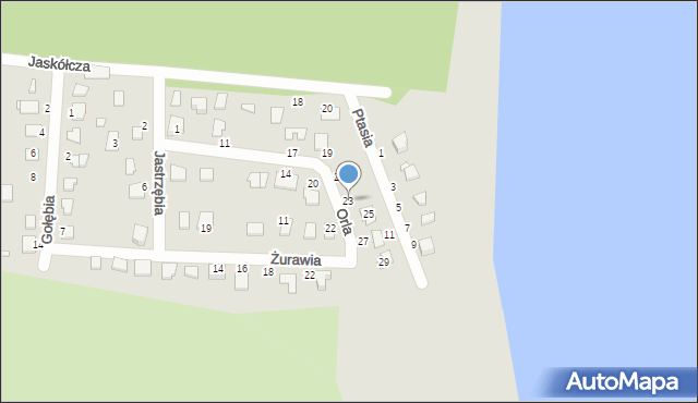 Koronowo, Orla, 23, mapa Koronowo