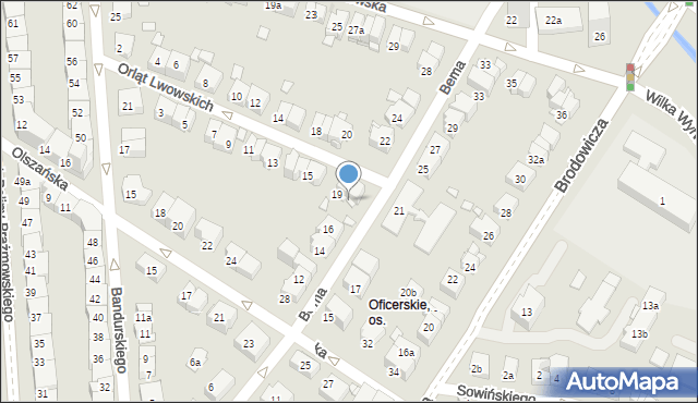 Kraków, Orląt Lwowskich, 21, mapa Krakowa