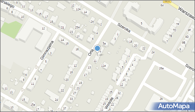 Kwidzyn, Orla, 9, mapa Kwidzyn