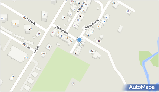 Kwidzyn, Orzechowa, 8, mapa Kwidzyn