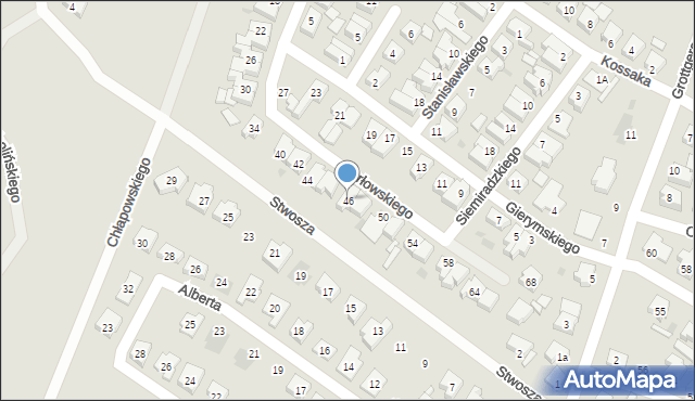 Leszno, Orłowskiego Aleksandra, 46, mapa Leszno