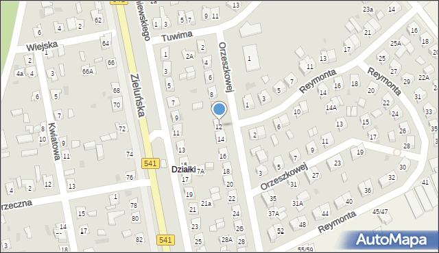 Lidzbark, Orzeszkowej Elizy, 12, mapa Lidzbark