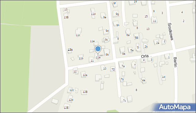 Marklowice, Orla, 11a, mapa Marklowice