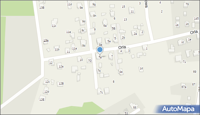 Marklowice, Orla, 7a, mapa Marklowice