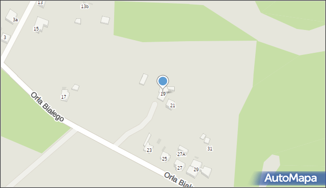 Mysłowice, Orła Białego, 19, mapa Mysłowice