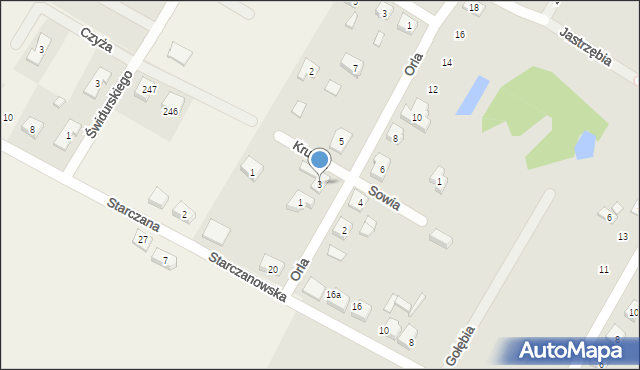 Nekla, Orla, 3, mapa Nekla