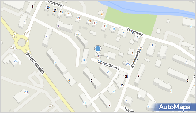 Nowy Dwór Gdański, Orzeszkowej Elizy, 4, mapa Nowy Dwór Gdański