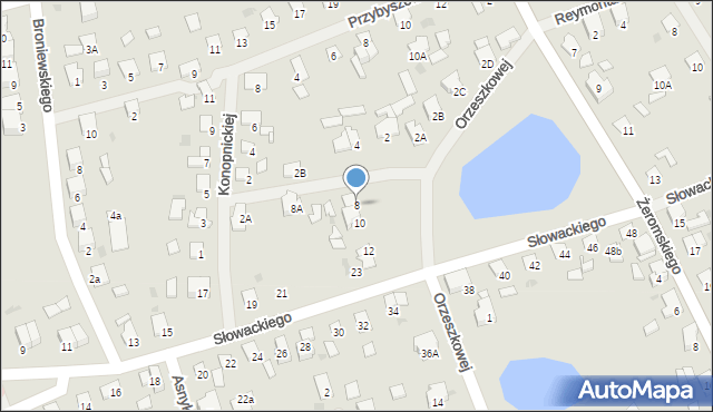 Olecko, Orzeszkowej Elizy, 8, mapa Olecko