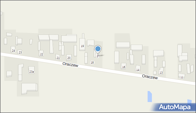 Oraczew, Oraczew, 17, mapa Oraczew