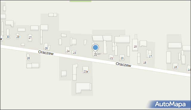 Oraczew, Oraczew, 22, mapa Oraczew