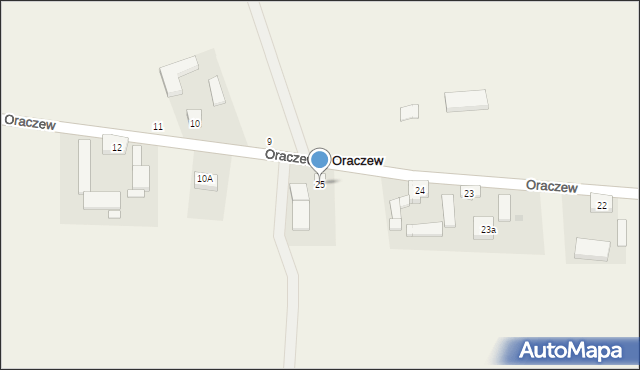 Oraczew, Oraczew, 25, mapa Oraczew