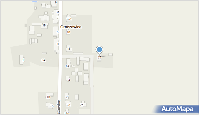 Oraczewice, Oraczewice, 15, mapa Oraczewice