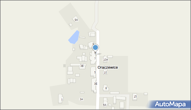 Oraczewice, Oraczewice, 7e, mapa Oraczewice