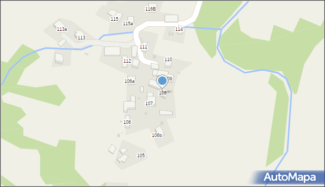 Orawka, Orawka, 108, mapa Orawka