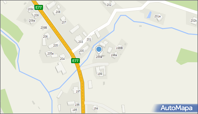 Orawka, Orawka, 200a, mapa Orawka