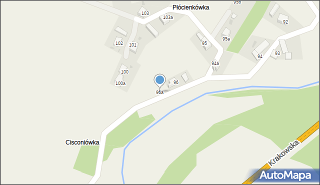 Orawka, Orawka, 96a, mapa Orawka