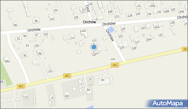 Orchów, Orchów, 112, mapa Orchów