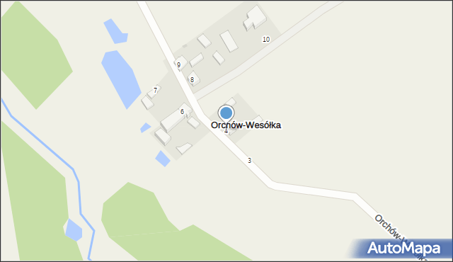 Orchów-Wesółka, Orchów-Wesółka, 4, mapa Orchów-Wesółka