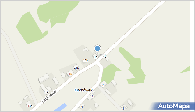 Orchówek, Orchówek, 18, mapa Orchówek