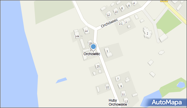 Orchowo, Orchówiec, 18, mapa Orchowo