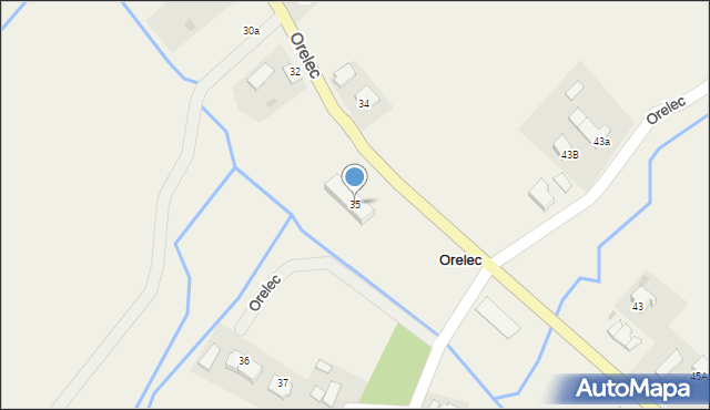 Orelec, Orelec, 35, mapa Orelec