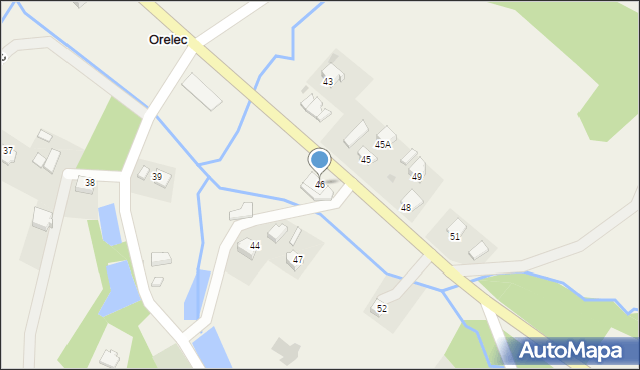 Orelec, Orelec, 46, mapa Orelec