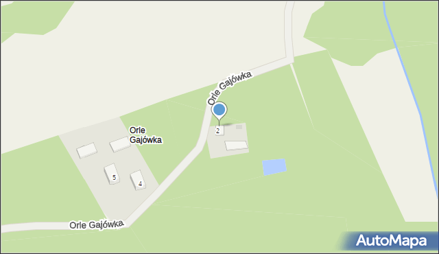 Orle Gajówka, Orle Gajówka, 3, mapa Orle Gajówka