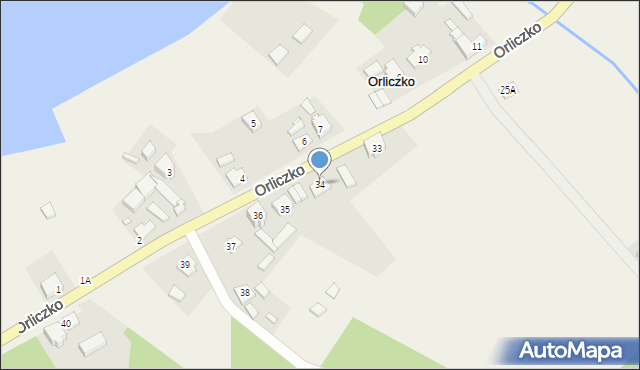 Orliczko, Orliczko, 34, mapa Orliczko