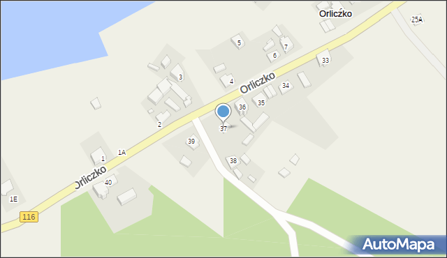 Orliczko, Orliczko, 37, mapa Orliczko