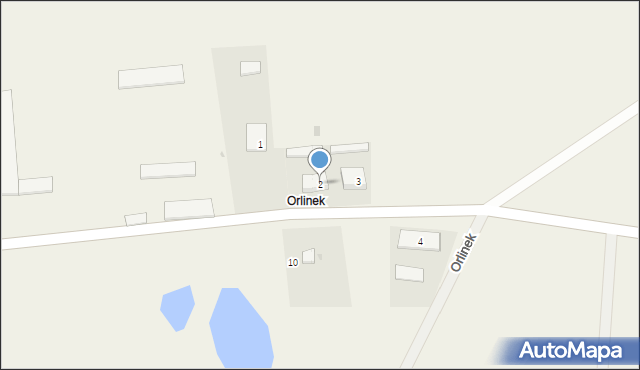 Orlinek, Orlinek, 2, mapa Orlinek