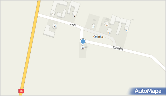 Orlinka, Orlinka, 10, mapa Orlinka