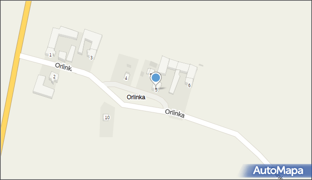 Orlinka, Orlinka, 5, mapa Orlinka