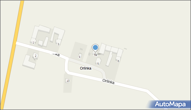 Orlinka, Orlinka, 5a, mapa Orlinka