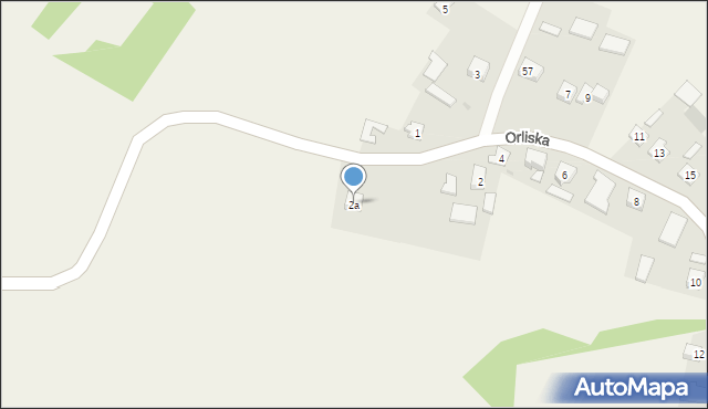 Orliska, Orliska, 2a, mapa Orliska