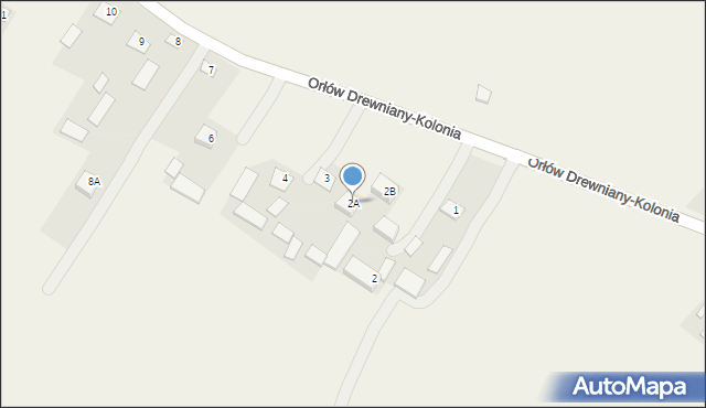 Orłów Drewniany-Kolonia, Orłów Drewniany-Kolonia, 2A, mapa Orłów Drewniany-Kolonia