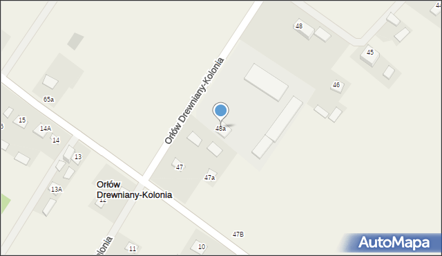Orłów Drewniany-Kolonia, Orłów Drewniany-Kolonia, 48a, mapa Orłów Drewniany-Kolonia