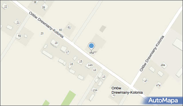 Orłów Drewniany-Kolonia, Orłów Drewniany-Kolonia, 65a, mapa Orłów Drewniany-Kolonia