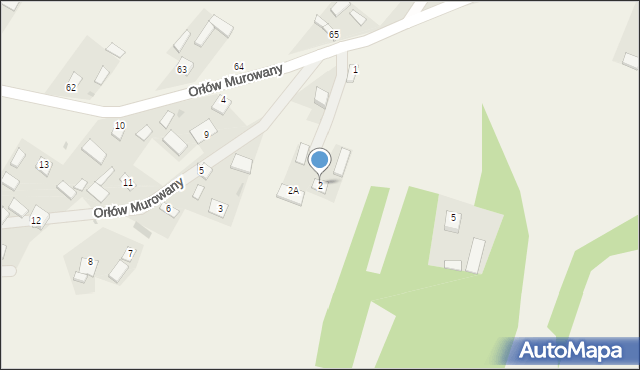 Orłów Murowany, Orłów Murowany, 2, mapa Orłów Murowany