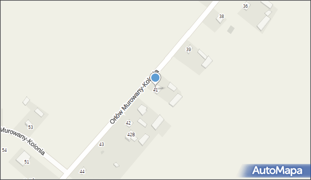 Orłów Murowany-Kolonia, Orłów Murowany-Kolonia, 41, mapa Orłów Murowany-Kolonia