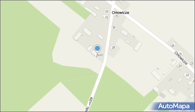 Orłowicze, Orłowicze, 27, mapa Orłowicze